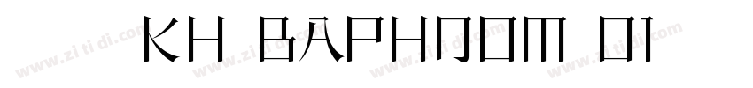 英文字体 Kh Baphnom 01字体转换